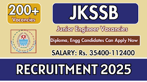 JKSSB Junior Engineer Recruitment 2025