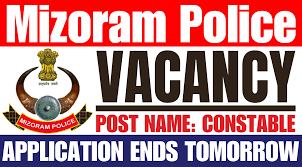 Mizoram Police Constable Recruitment 2025