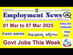 Employment News March 2025