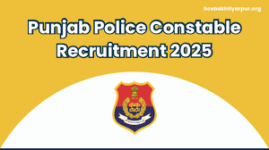 Punjab Police Constable Recruitment Notification 2025