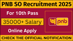 PNB SO Recruitment 2025