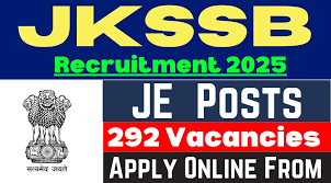 JKSSB Junior Engineer Recruitment 2025