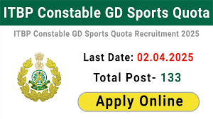 ITBP Sports Quota Recruitment 2025