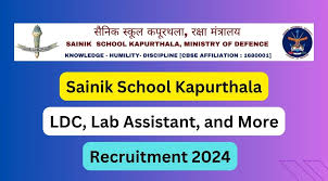 Sainik School Kapurthala Recruitment 2025