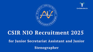 CSIR NIO Recruitment 2025