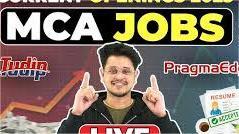 MCA Jobs 2025