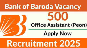 Bank of Baroda Office Assistant Peon Recruitment 2025