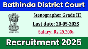 Bathinda District Court Recruitment 2025