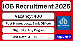 Indian Overseas Bank LBO Recruitment 2025