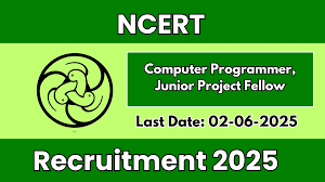 NCERT Computer Programmer, JPF, SRA Recruitment 2025