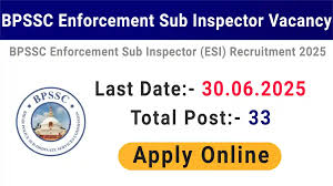 BPSSC Enforcement Sub Inspector Recruitment 2025