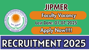JIPMER Faculty Recruitment 2025