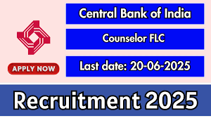 Central Bank of India Counselor Recruitment 2025