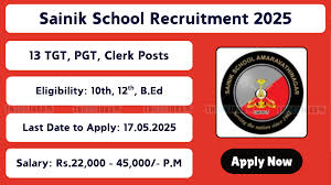 Sainik School Jobs 2025
