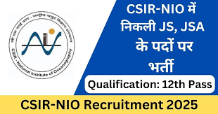 CSIR NIO Recruitment 2025