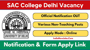 Sri Aurobindo College Evening Recruitment 2025