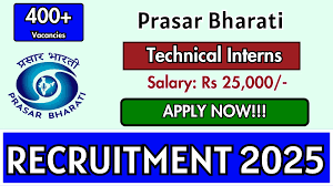 Prasar Bharati Technical Internship 2025