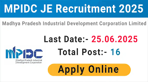 MPIDC Junior Engineer Recruitment 2025