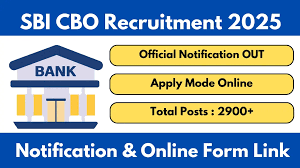 SBI CBO Recruitment 2025